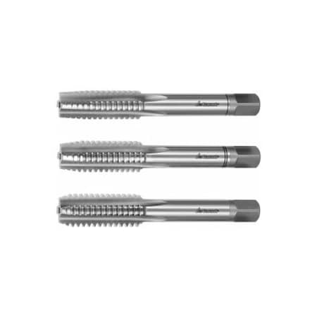 Garant Hand Tap Set for Whitworth Pipe Thread, BSW Standard, 3 Pc, HSS, 3/16in-24 130670 W3/16